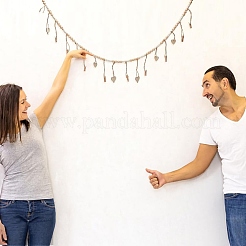 Деревянные бусины в форме сердца HJEW-GO00067