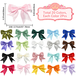 40 шт. 20-х цветные аксессуары для костюмов из полиэстера ручной работы&nbsp;DIY-SP0004-83