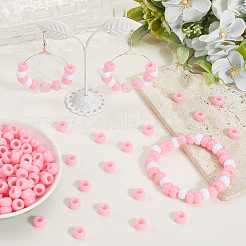 800шт непрозрачные пластиковые бусины KY-SP0001-47B