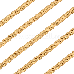 Двухслойный плетеный шнур из искусственной кожи длиной 5 м.&nbsp;LC-GF0001-12F