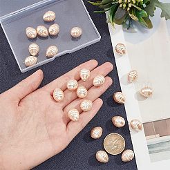 1 нить гальванизированных ракушечных жемчужных бусин BSHE-NB0001-21