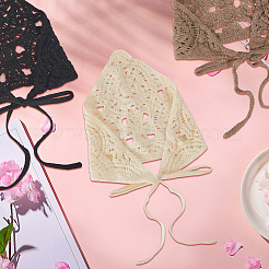 3шт. 3-х цветный полиэстеровый трикотажный треугольный платок&nbsp;AJEW-CY0001-87