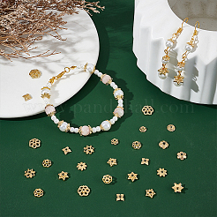 120 шт. 12 стиля колпачков для бусин из сплава в виде цветка&nbsp;FIND-UN0015-76