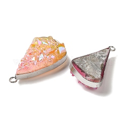 Подвески из электропокрытого натурального агата-друза G-C143-02