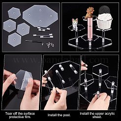 4-ярусные прозрачные акриловые держатели для моделей игрушек в сборе ODIS-WH0034-05A