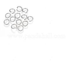 1000 Stück 304 Edelstahl-Sprungringe, offene Ringe springen, Edelstahl Farbe, 8x1.2 mm, Innendurchmesser: 5.5 mm