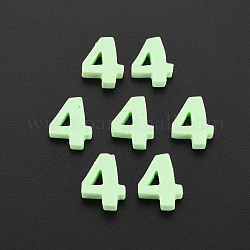 Cabujones de arcilla polimérica hechos a mano, num. 4, verde claro, 9~11x4.5~7.5x1~3mm, aproximamente 9000 unidades / 1000 g