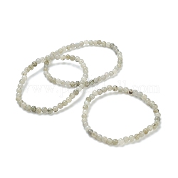 Labradorite naturelle bracelets extensibles de perles, ronde, perles: 4~5 mm, diamètre intérieur: 2-1/4 pouce (5.65 cm)