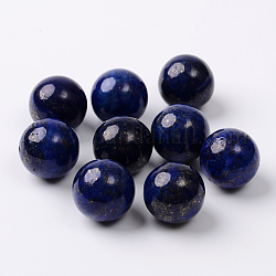 Lapislázuli naturales teñidos abalorios redondos de lapislázuli, esfera de piedras preciosas, sin agujero / sin perforar, 16mm