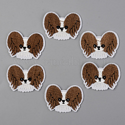 Computerized Embroidery Cloth Iron on/Sew on Patches, Appliques, Costume Accessories, Dog, Camel, 32x43.5x1.5mm