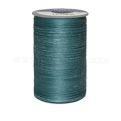 Вощеный шнур полиэстера, 6-слойные, зелено-синие, 0.55 мм, около 38.27 ярда (35 м) / рулон