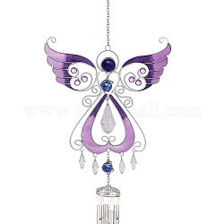 金属風鈴  妖精天使エナメルハギングペンダント装飾  紫色のメディア  760x200mm