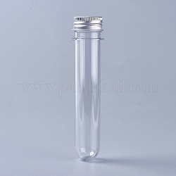 Contenants de perles tubes en plastique transparent, avec couvercle, clair, 14x3.15 cm, capacité: 45 ml (1.52 oz liq.)