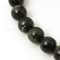 Chapelets de perles de jasper kambaba naturel, ronde, 12mm, Trou: 1mm, Environ 33 pcs/chapelet, 15.5 pouce