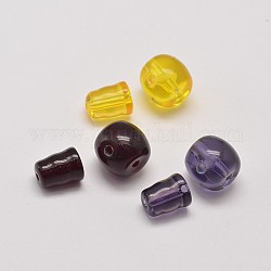 3-Loch-Glasperlen-Guru, Buddha-Perlen, T-Perlen gebohrt, Mischfarbe, 19 mm, Bohrung: 1 mm