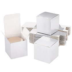 PH PandaHall 30pcs Sliver Mini Cardboard Boxes 2x2x2 inch Christmas Gift Box Cookie Bakery Boxes Candy Boxes Cake Containers for Christmas Party Favors Cupcakes Chocolate Weddings Birthday Easter