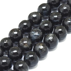 Fili di perline naturali di cianite / cianite / distene, tondo, 6mm, Foro: 0.7 mm, circa 60pcs/filo, 15 pollice (38 cm)