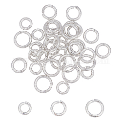 Unicraftale 36 anello di salto in acciaio inossidabile 3 stile 304, anelli di salto aperti, argento, 10~14x2mm, diametro interno: 6~10mm, 12pcs / style