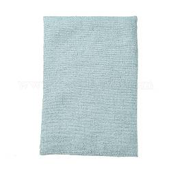 Tissu de lin en coton, Couverture de canapé, Accessoires de vêtement, gris clair, 29~30x19~20x0.07 cm