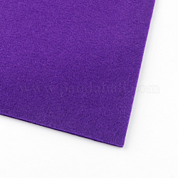Tejido no tejido bordado fieltro de aguja para manualidades diy, violeta oscuro, 30x30x0.2~0.3 cm, 10 unidades / bolsa