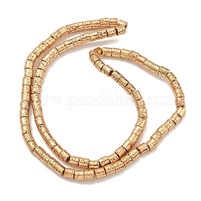 Гальванические бусины из натуральной лавы G-I360-J01-02-1