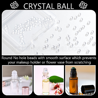 100 шт. сферические бусины из натурального кварца G-NB0005-51A-1