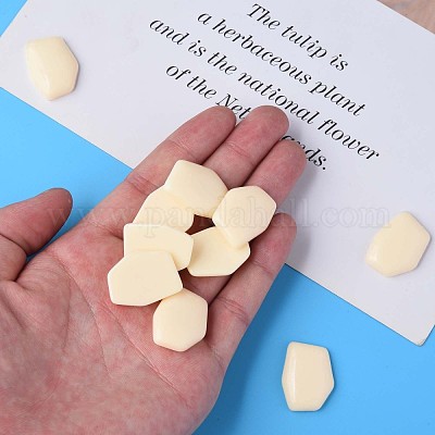 Непрозрачные акриловый кабошоны MACR-S373-143-A15-1