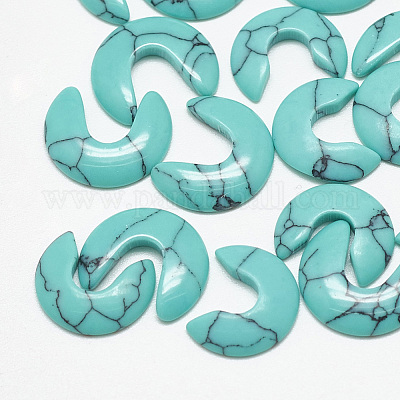 Cabochons en turquoise synthétique&nbsp;TURQ-S290-56A-02-1