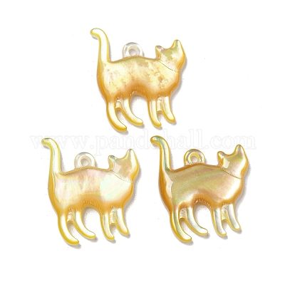 Подвески из натуральной желтой оболочки SSHEL-N038-05A-02-1