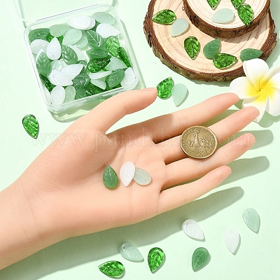 80шт светящиеся бусины лэмпворк ручной работы LAMP-YW0001-57A-1