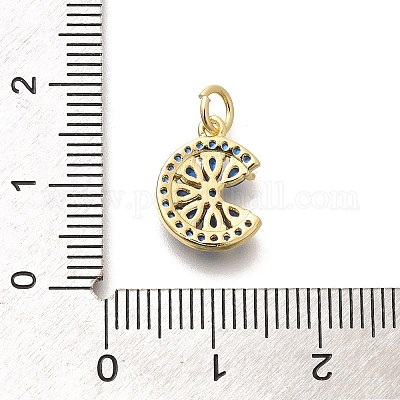 Латунные микро проложить кубического циркония подвески KK-L225-006G-02-1