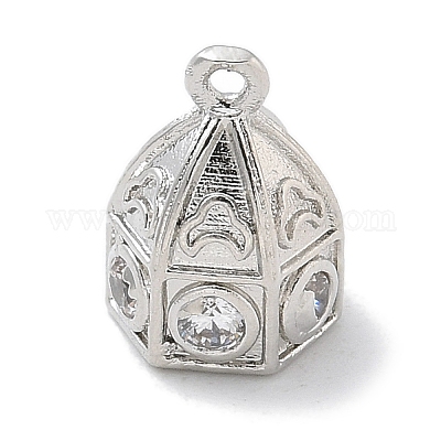 Стойка покрытие латунь микропаве прозрачный кубический цирконий бусины колпачки скобы KK-L224-003P-1