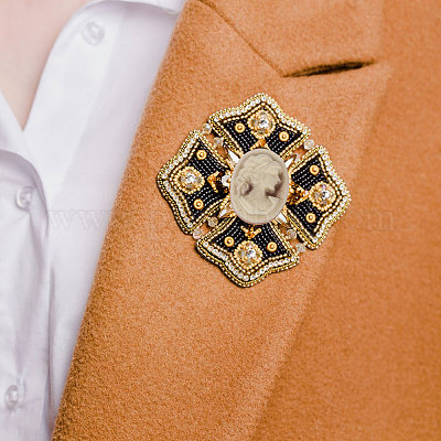 60 шт. 6 цвета ретро леди камея смоляные кабошоны RESI-CA0001-73-1