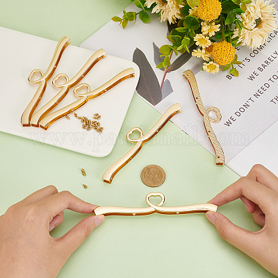 Застежки для украшения края крышки сумки из цинкового сплава&nbsp;FIND-WH0036-17KCG-1