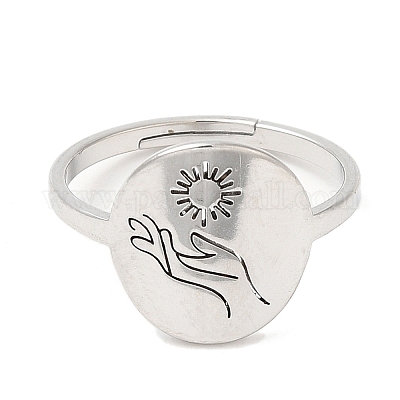 Регулируемые кольца из нержавеющей стали марки 304 RJEW-K245-52P-1