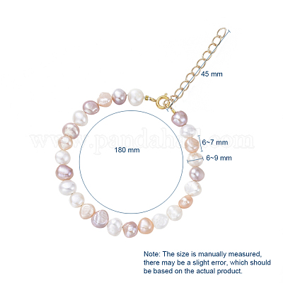 Наборы браслетов из натурального пресноводного жемчуга BJEW-JB05122-1