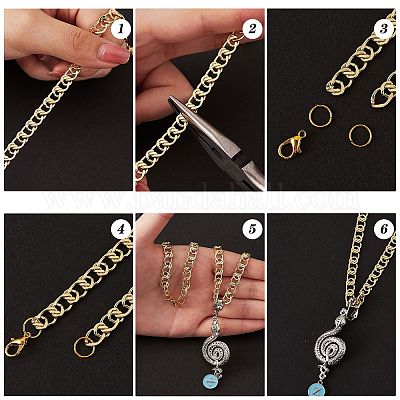 Цепи латунные овальные звенья 1м CHC-SZ0001-51-1