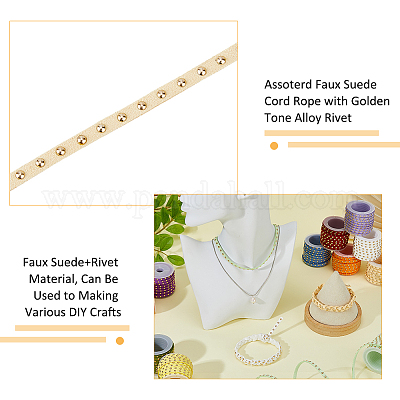 12 рулон шнура из искусственной замши 12 цветов LW-FH0001-01B-1