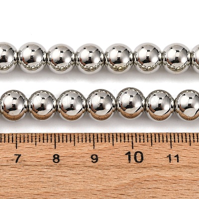 Стеклянные бусины с гальваническим покрытием  EGLA-H109-07E-1