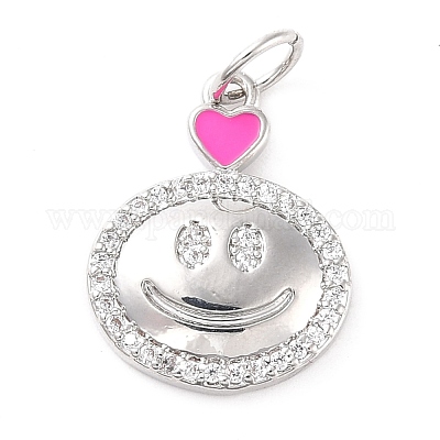 Латунные микропаве прозрачные подвески с фианитом KK-A157-02P-1