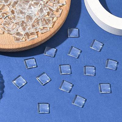 Полупрозрачные квадратных кабошоны&nbsp;GGLA-S022-10mm-1