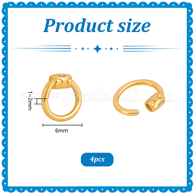 4 шт. серебряный карабин с замком FIND-PH0026-94G-1