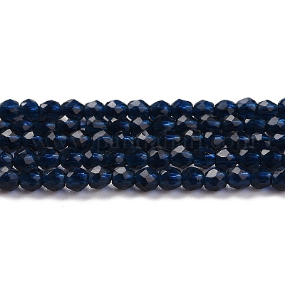 Прозрачные стеклянные бусины GLAA-H021-04-28-1