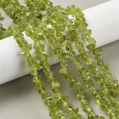 Природный перидот бисер нитей&nbsp;G-P332-48-01-1