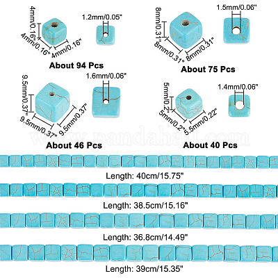 4 прядь 4 стилей натуральные бусины из говлита пряди G-AR0004-73-1