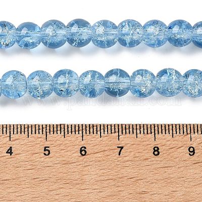 Стеклянные бусины кракле GLAA-XCP0002-03A-1