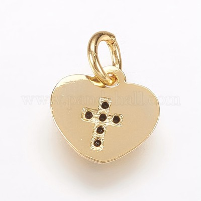 Забитые латунные микропрофили кубические циркониевые подвески ZIRC-K070-30G-1