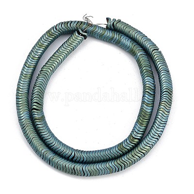 Гальванические нити из синтетических немагнитных гематитовых бусин G-H020-M01-24-1