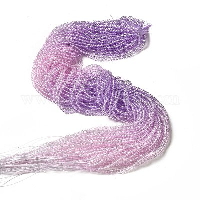 Прозрачный градиент цвета стеклянные бусины пряди GLAA-H021-01B-26-1