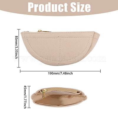 Полукруглый войлочный органайзер для кошелька&nbsp;AJEW-WH0434-15A-01-1